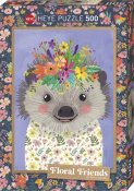 Art Floral Friends Funny Hedgehog 500