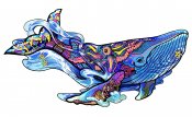 Rainbow Wooden Puzzle Blue Whale (101 b)