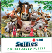Dubbelsidigt Pussel Selfie Farm Friends 500 b