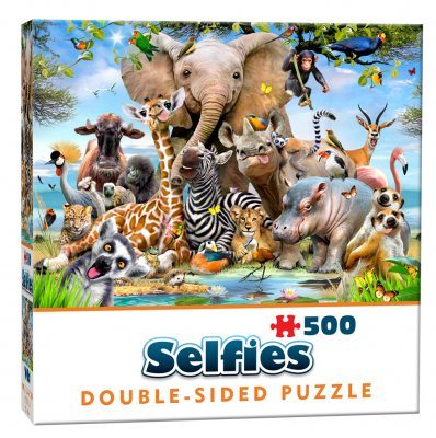 Dubbelsidigt Pussel Selfie Wild 500 b