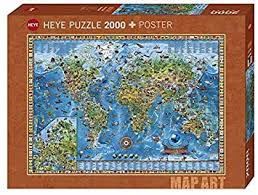 Fine Art Map Amazing World Heye (2000 b)