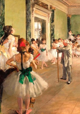 Pussel Konst Degas Dansundervisning 1000