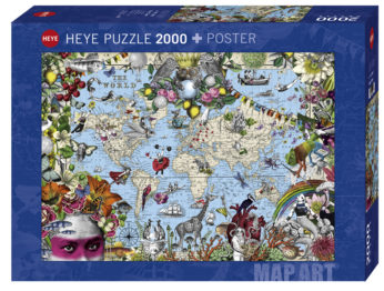 Fine Art Map Quirky World Heye (2000 b)