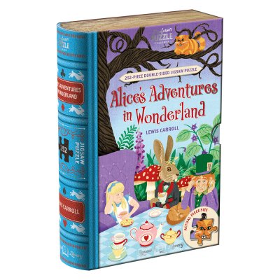 Pussel Alice in Wonderland dubbelsidigt 252 bitar