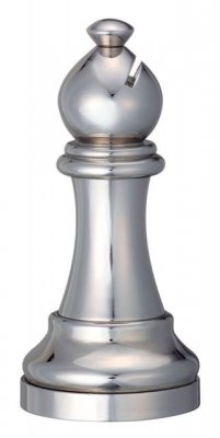 Chess Bishop Silver